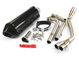 Exhaust Full System For Yamaha Tmax 500 530 2008-2016 With Black Muffler